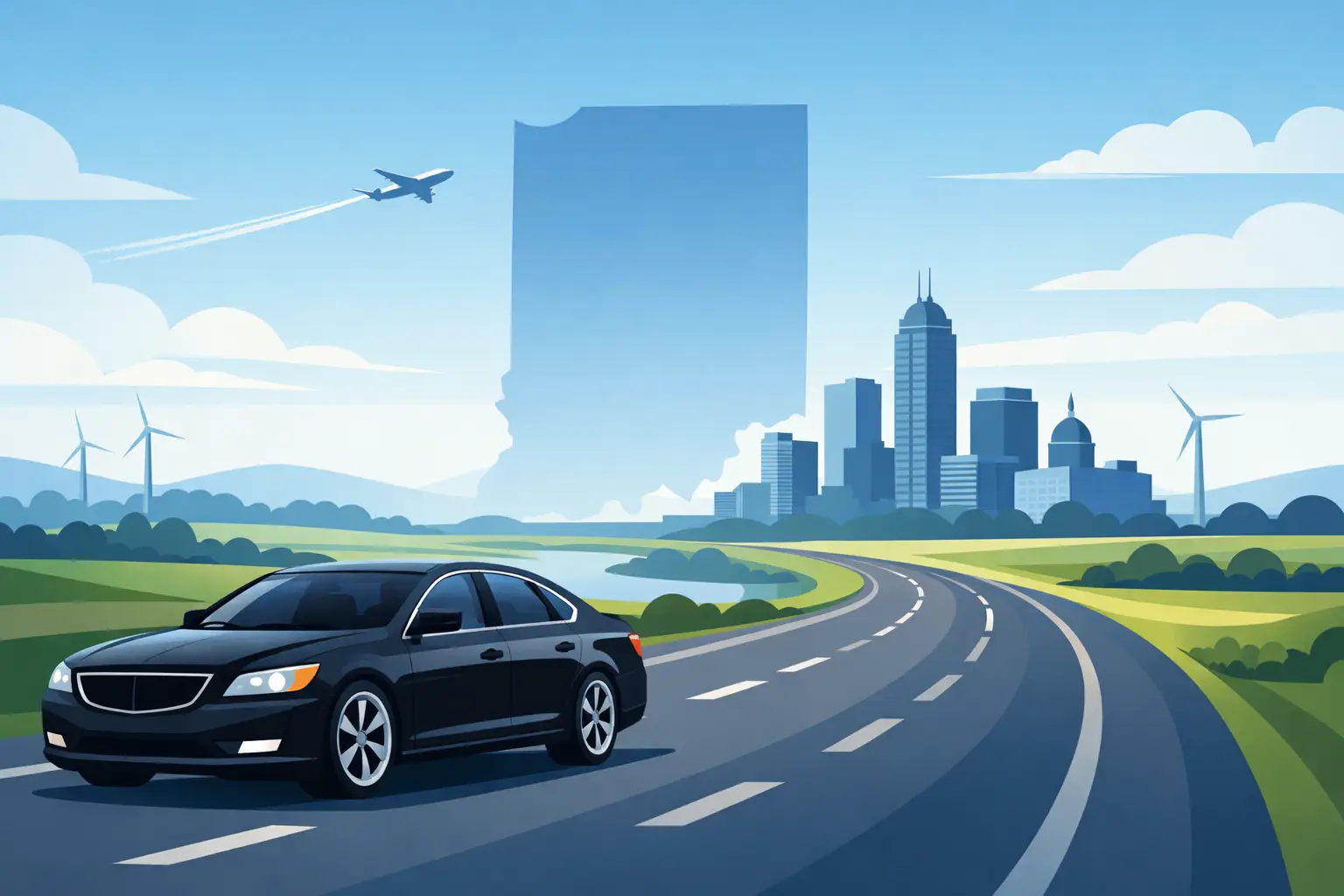 Long Distance Black Car Service in Indiana